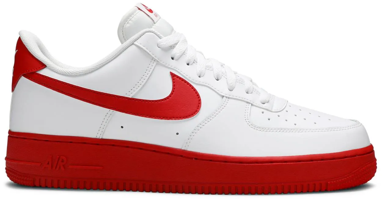 Nike Air Force 1 Low White Red Midsole