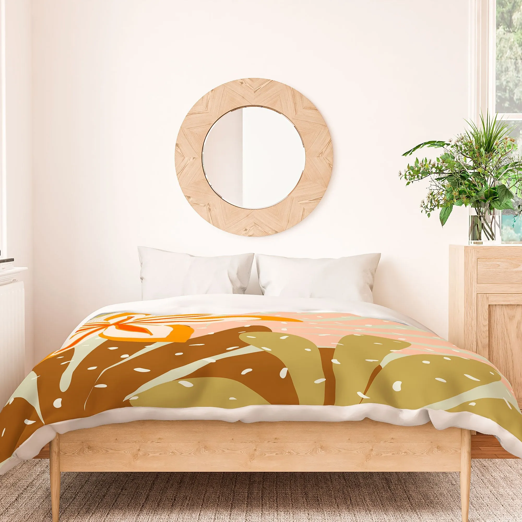 Ole Sunrise in Desert Duvet Cover (DS)