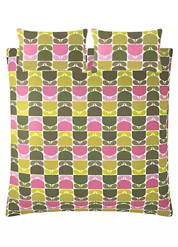 Orla Kiely Multi Block Stem 100% Cotton Percale 200 Thread Count Duvet Cover Set | Kaleidoscope