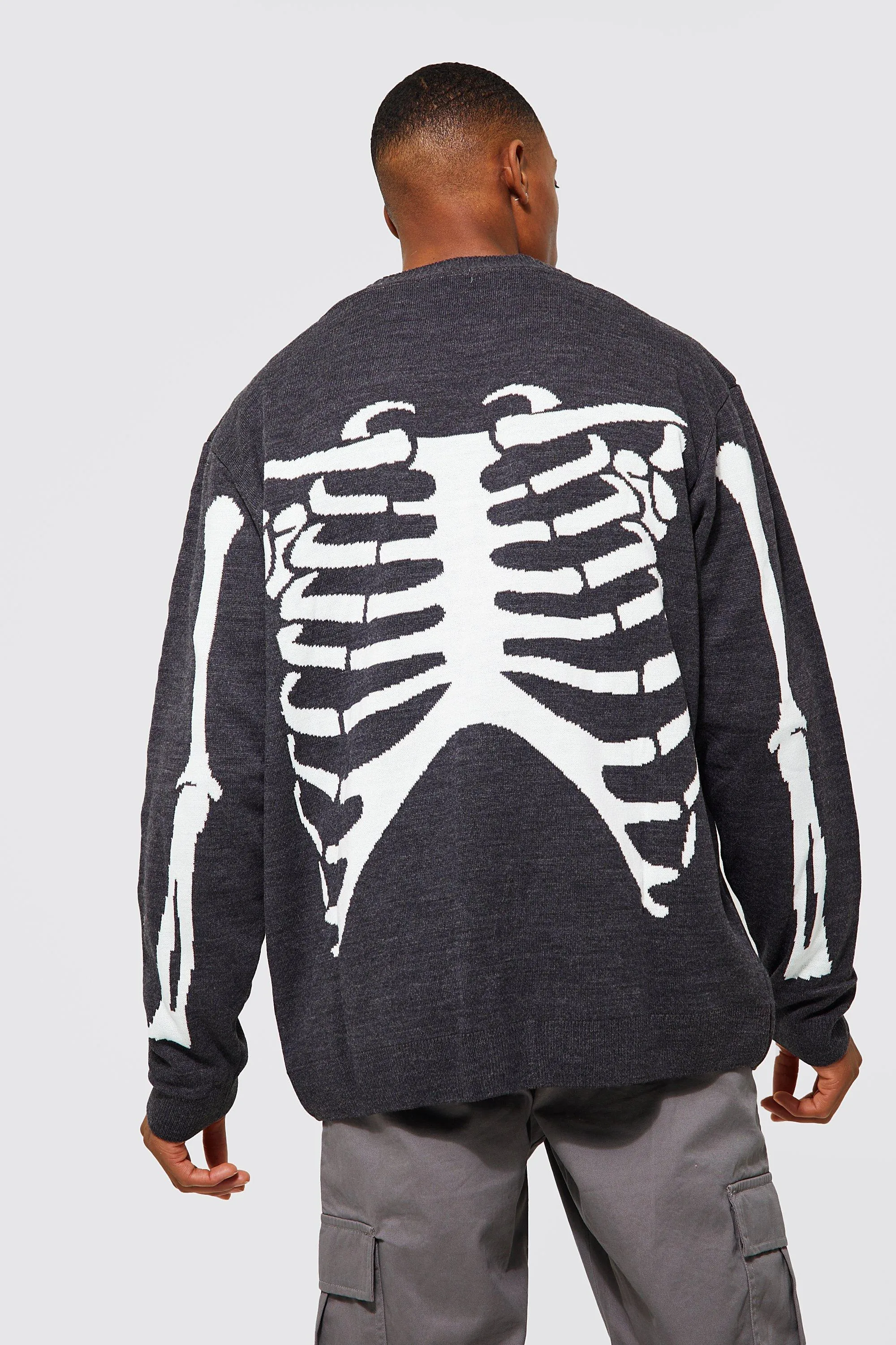 Oversized Skeleton Knitted Cardigan