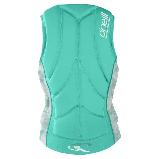 O'Neill Womens Slasher Comp Impact Vest - Opal/Mirage Tropical