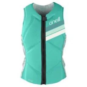 O'Neill Womens Slasher Comp Impact Vest - Opal/Mirage Tropical