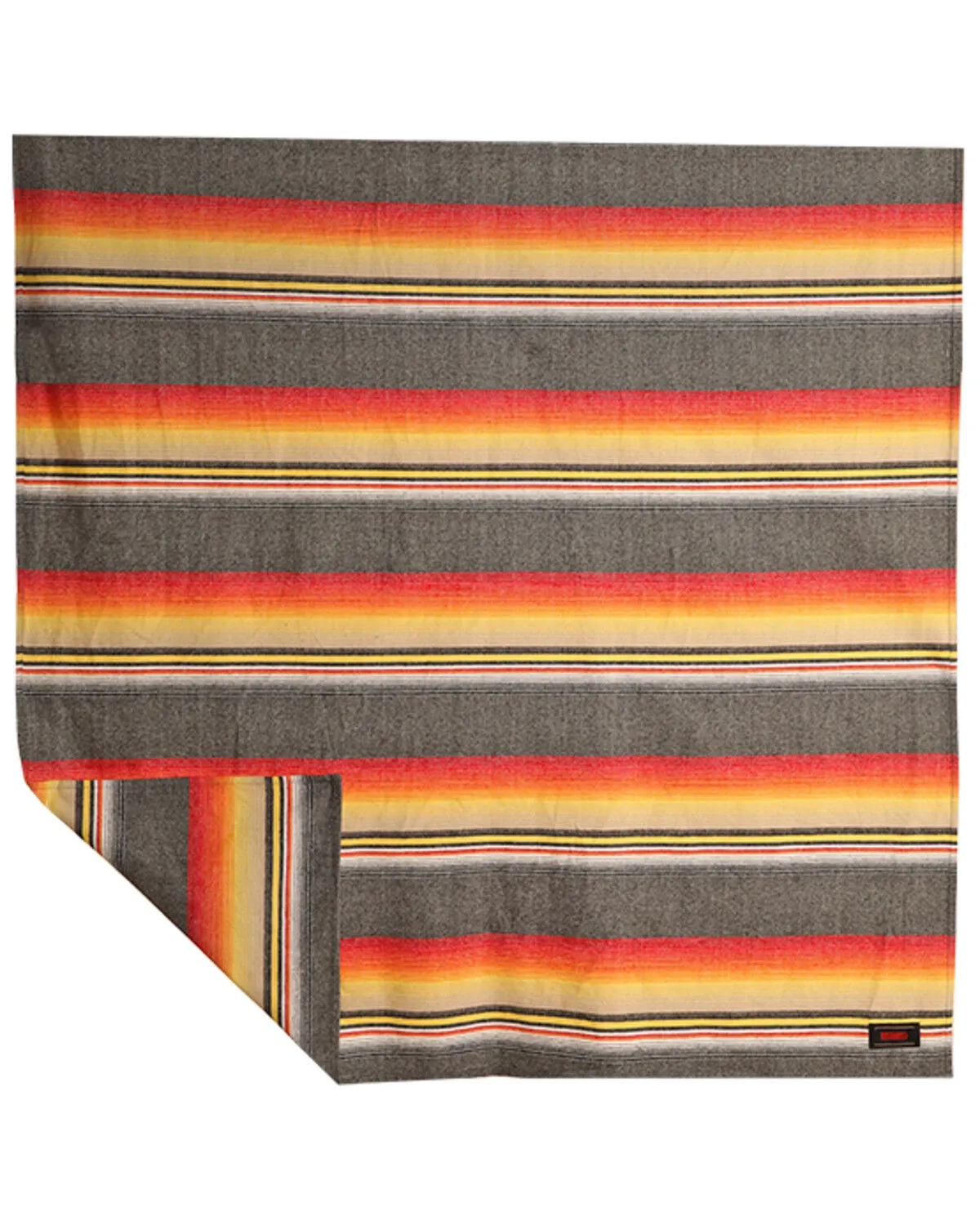 Panhandle Jacquard Serape Striped Berber Lined Blanket