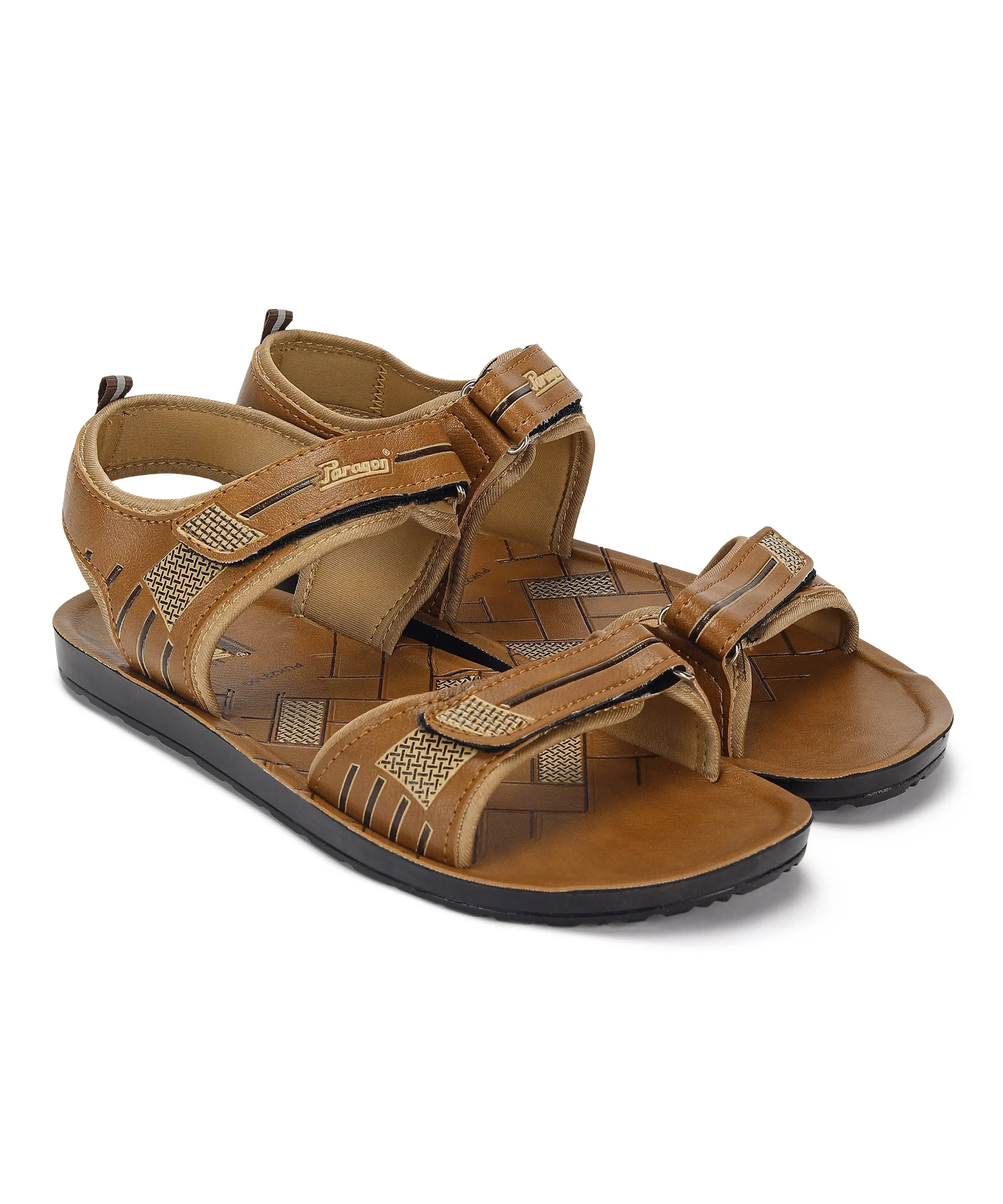 Paragon PUK2215G Men Stylish Sandals | Comfortable Sandals for Daily Outdoor Use | Casual Formal Sandals with Cushioned Soles