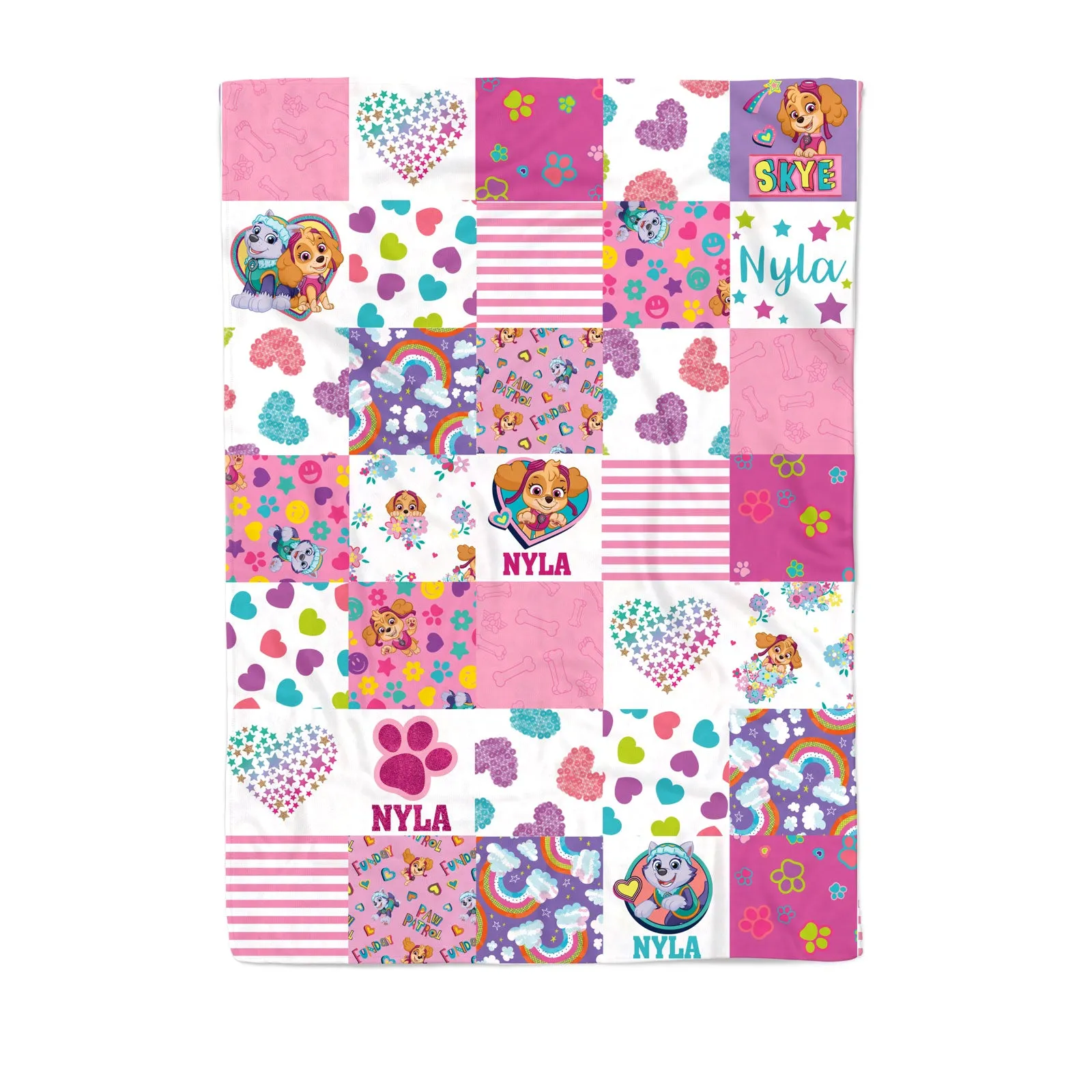 Paw Patrol - Personalized Quilt (Girl Pups)