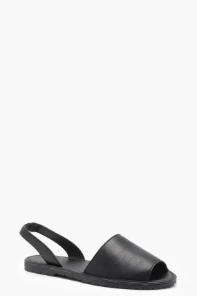 Peeptoe Sling Back Sandals