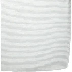 Pehr Stripes Away Organic Crib Sheet, Sea