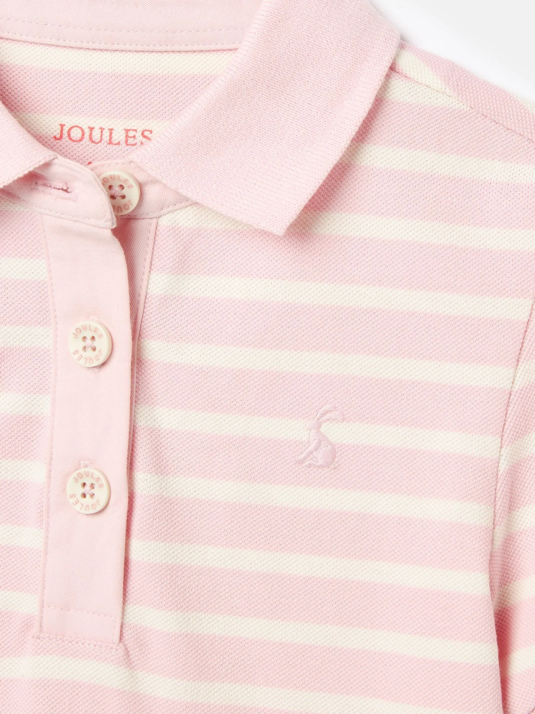 Pink Pique Cotton Polo Shirt