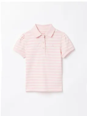 Pink Pique Cotton Polo Shirt