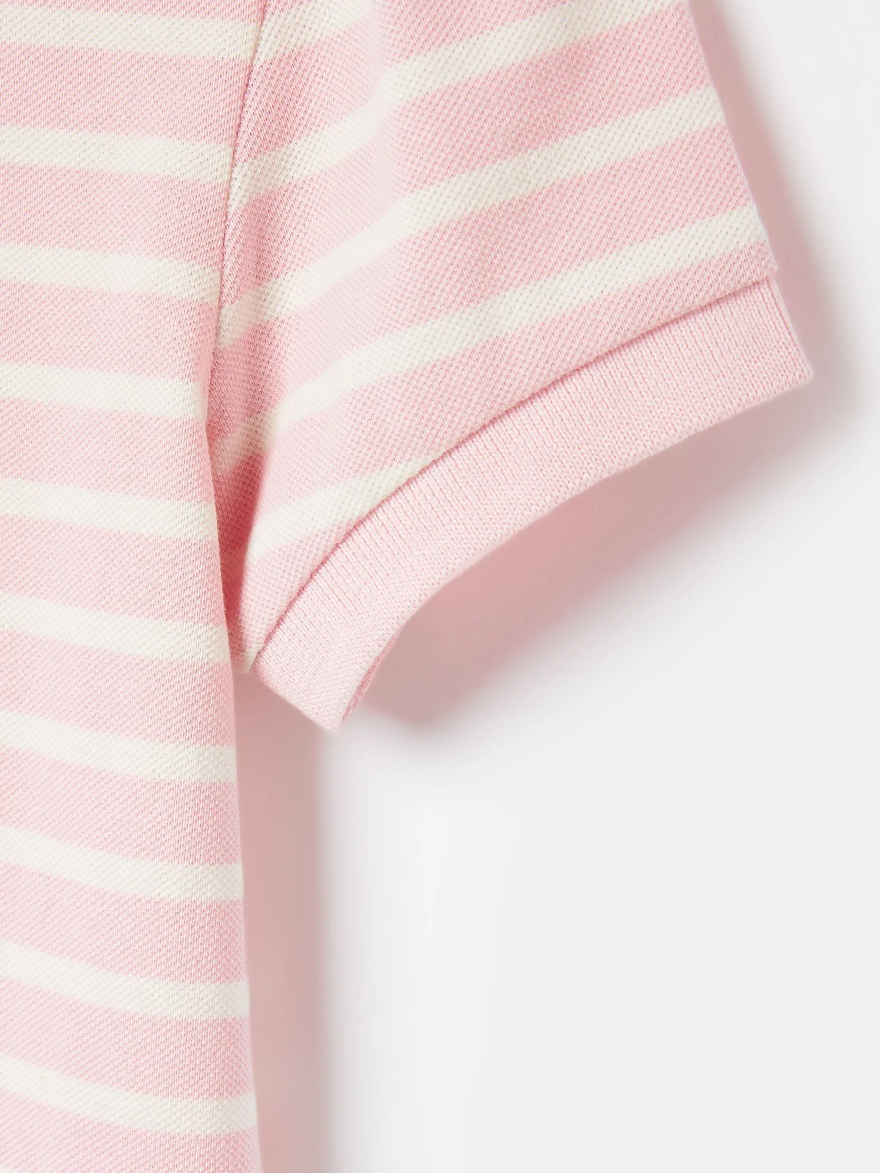 Pink Pique Cotton Polo Shirt