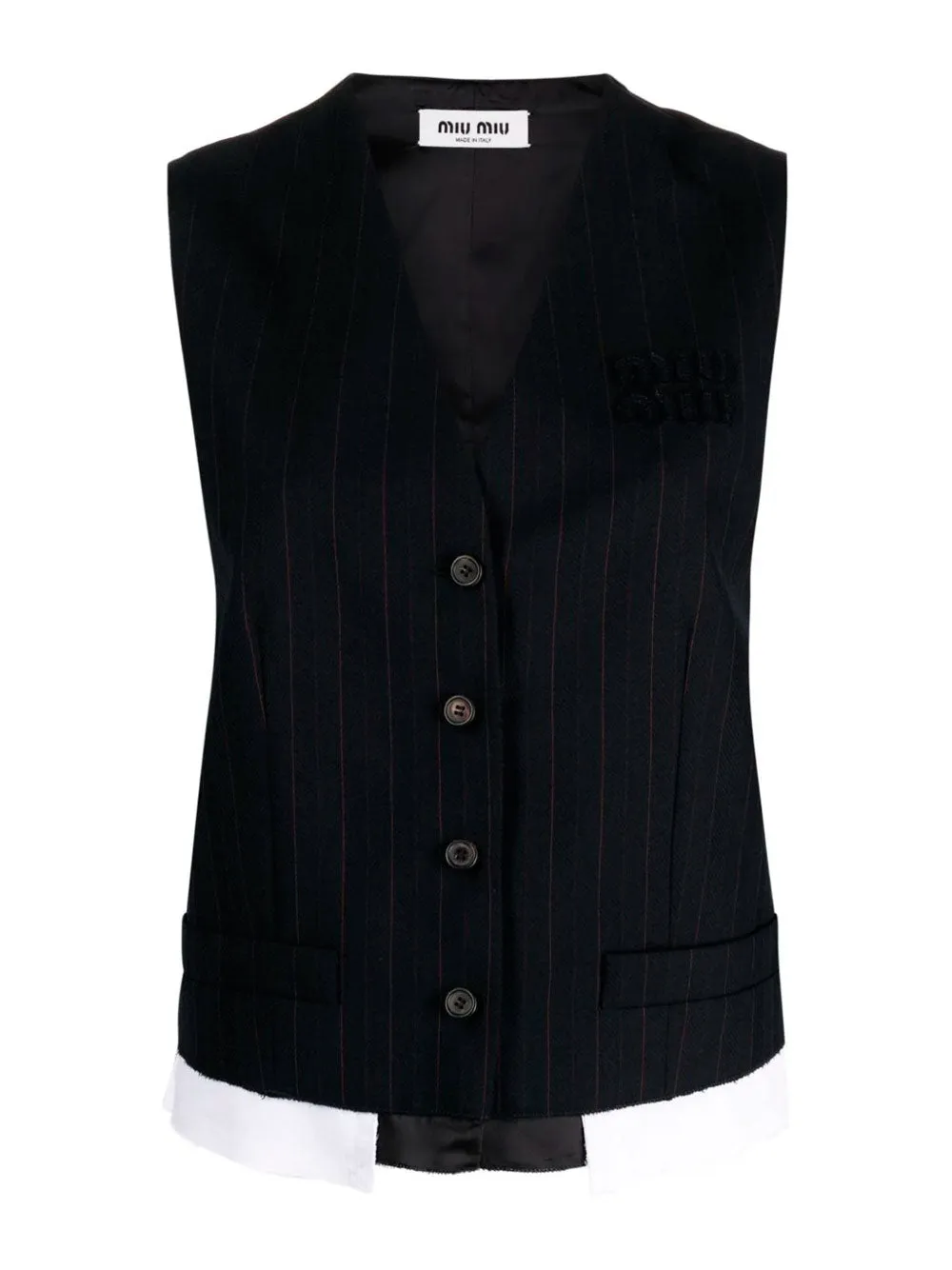 Pinstriped vest