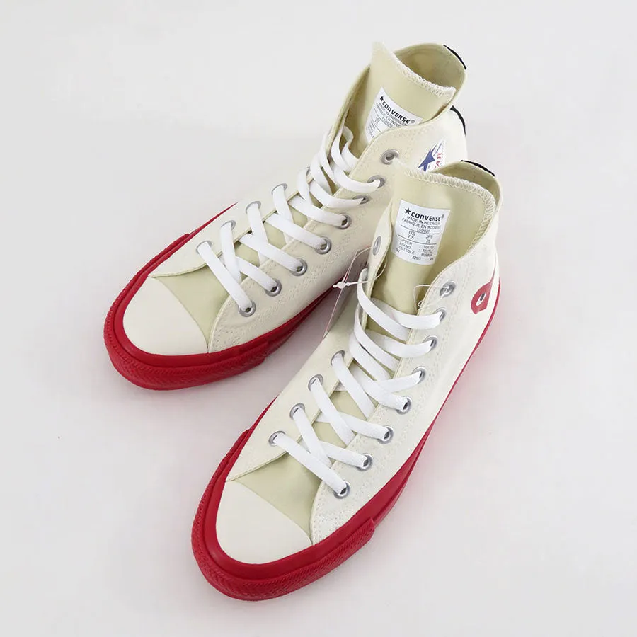 【PLAY COMME des GARCONS】PLAY CONVERSE CHUCK TAYLOR (WHITE)AZ-K121-001