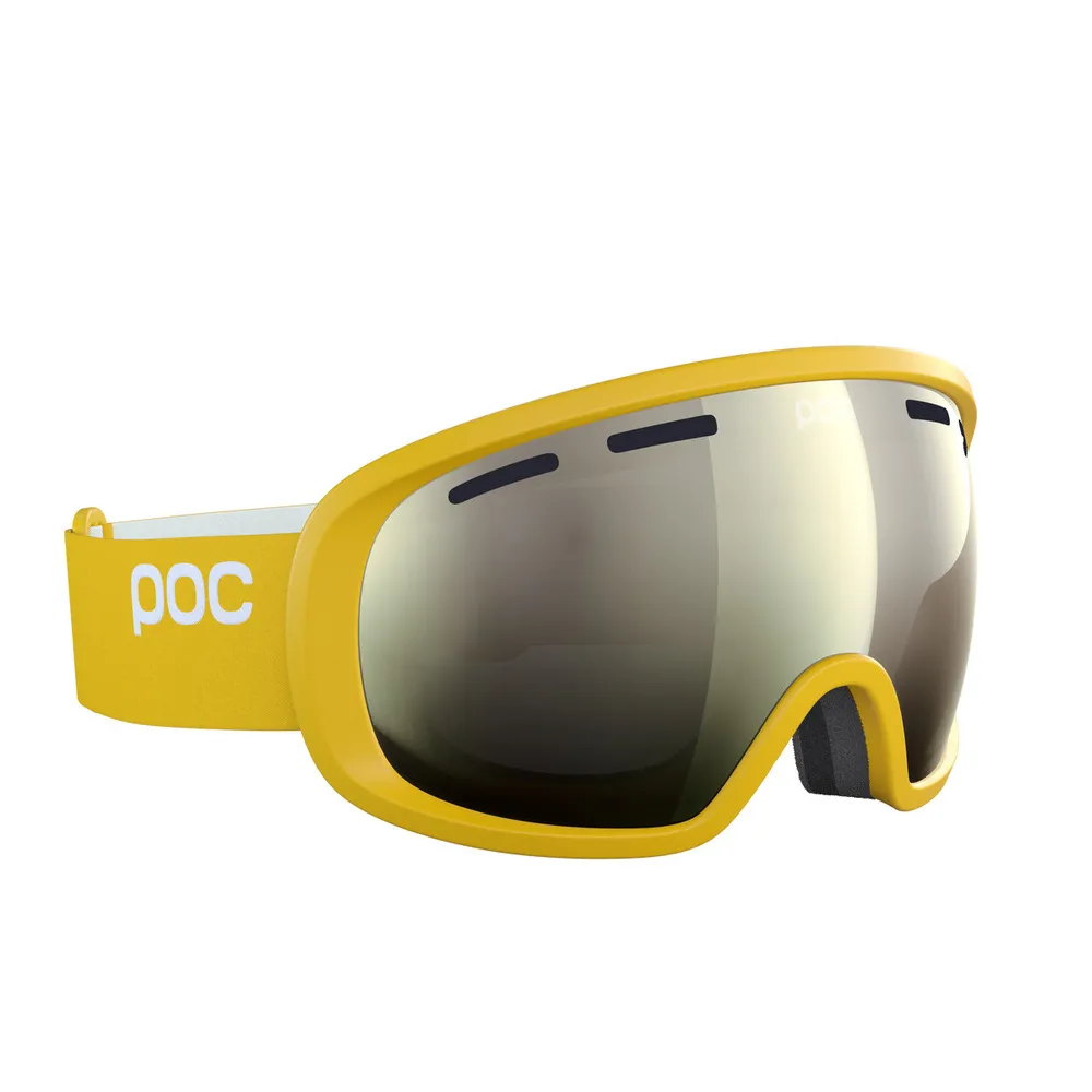 POC Fovea Ski Goggles Partly Sunny Ivory Lens - Sulphite Yellow Frame