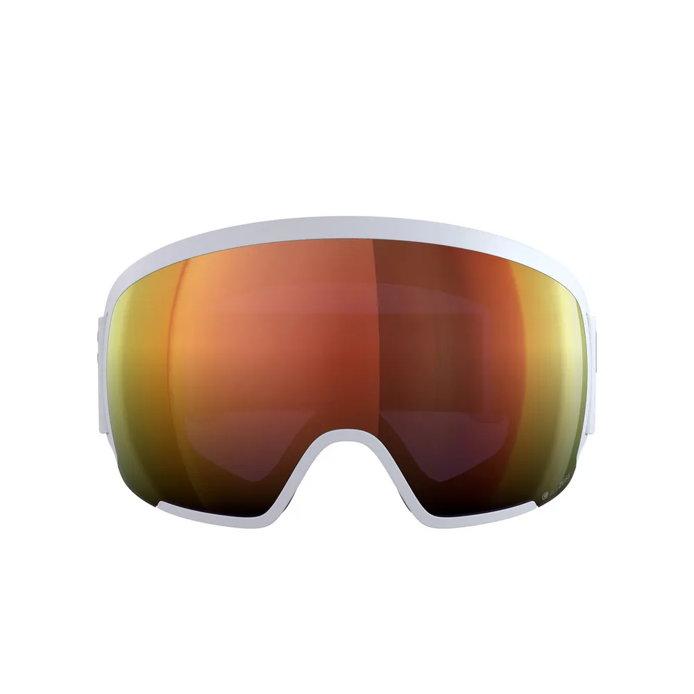 POC Orb Ski Goggles Partly Sunny Orange Lens - Hydrogen White Frame