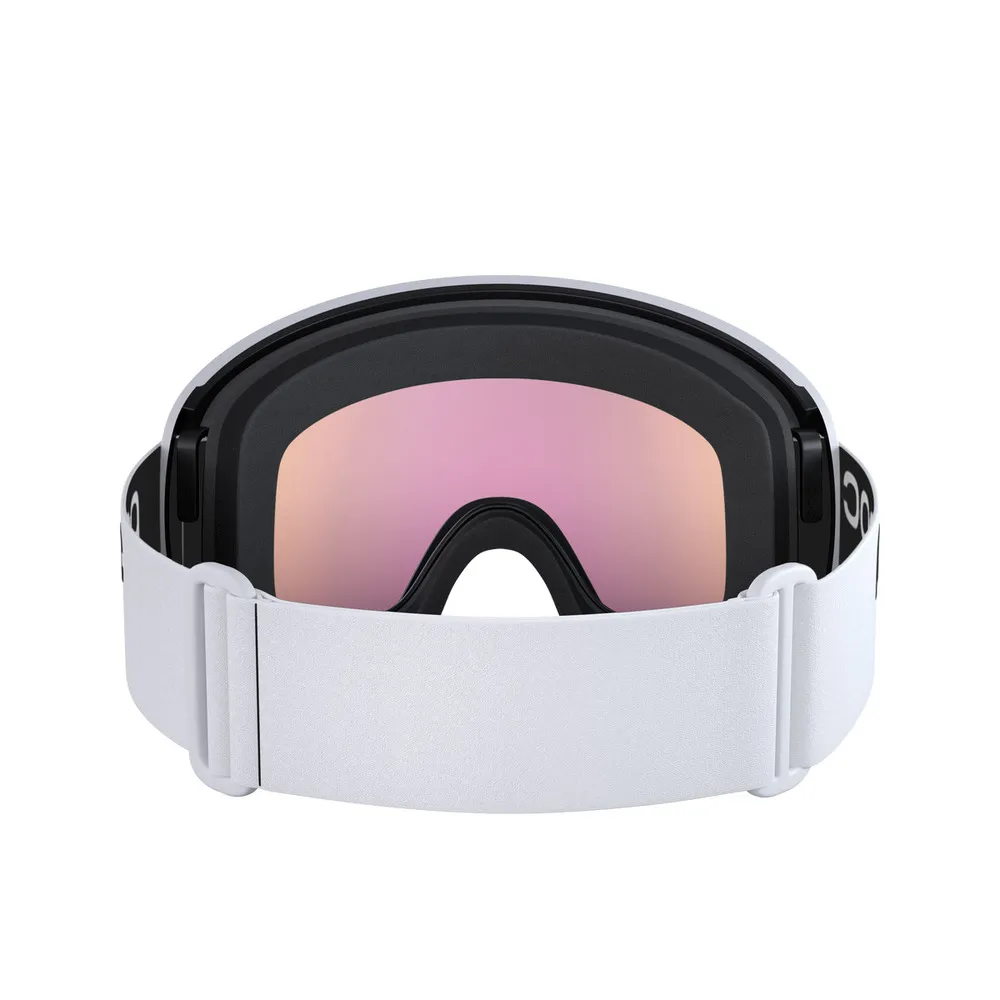 POC Orb Ski Goggles Partly Sunny Orange Lens - Hydrogen White Frame