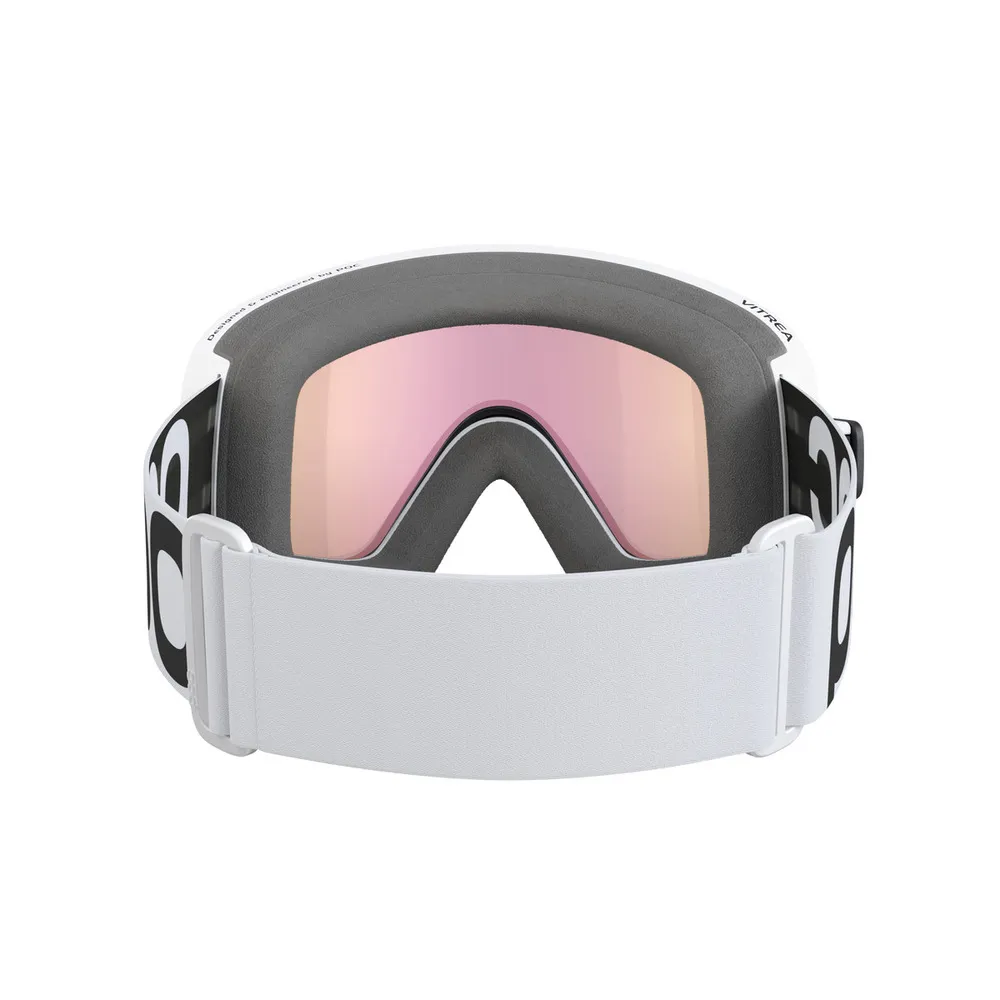 POC Vitrea Ski Goggles Partly Sunny Orange Lens - Hydrogen White Frame