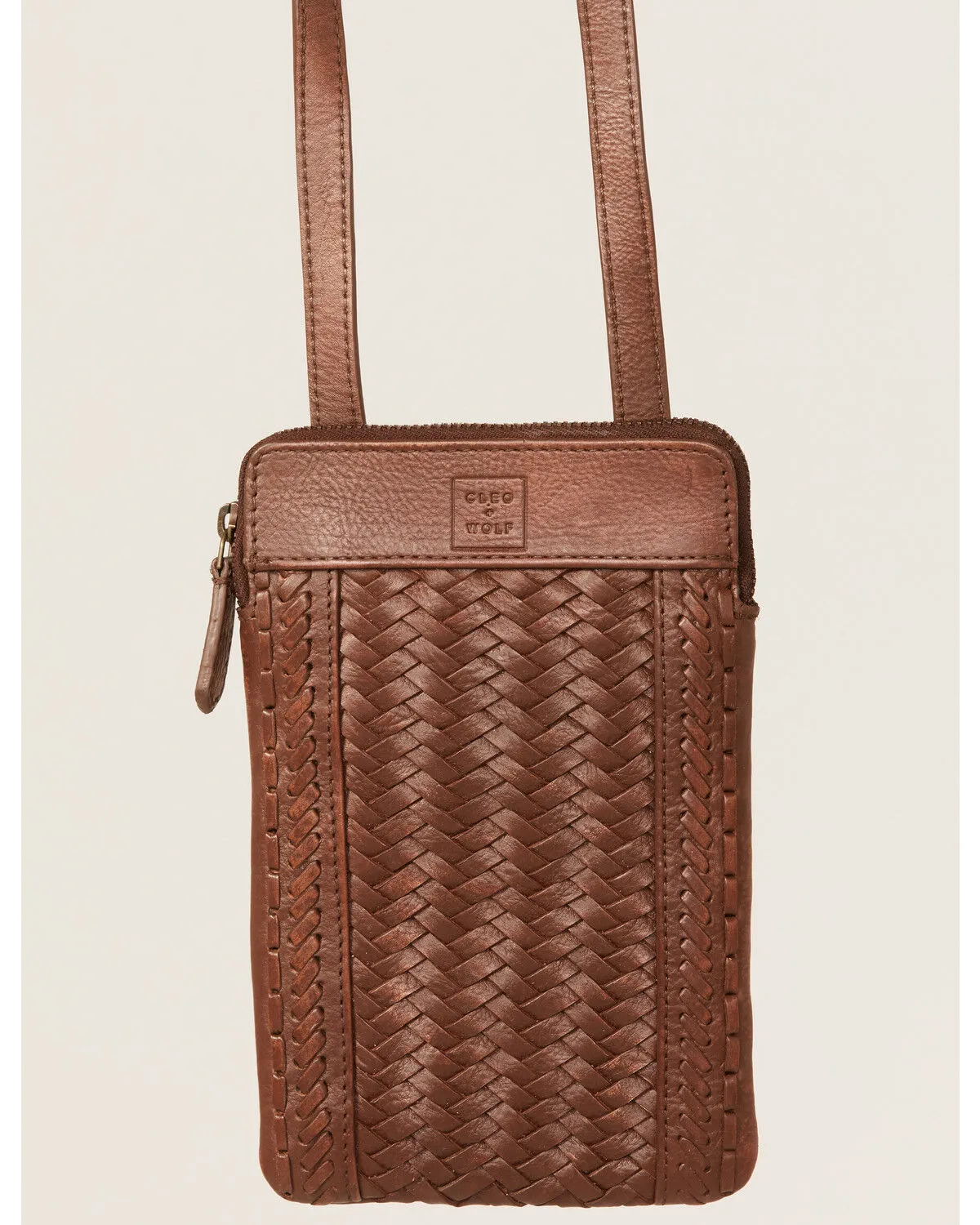 Product Name:  Cleo + Wolf Women's Basketweave Leather Crossbody Bag