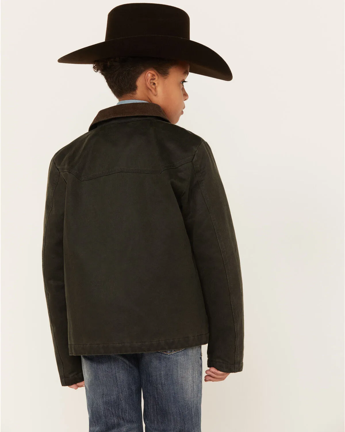 Product Name:  Cody James Boys' Rancher Faux Oil Skin Field Jacket