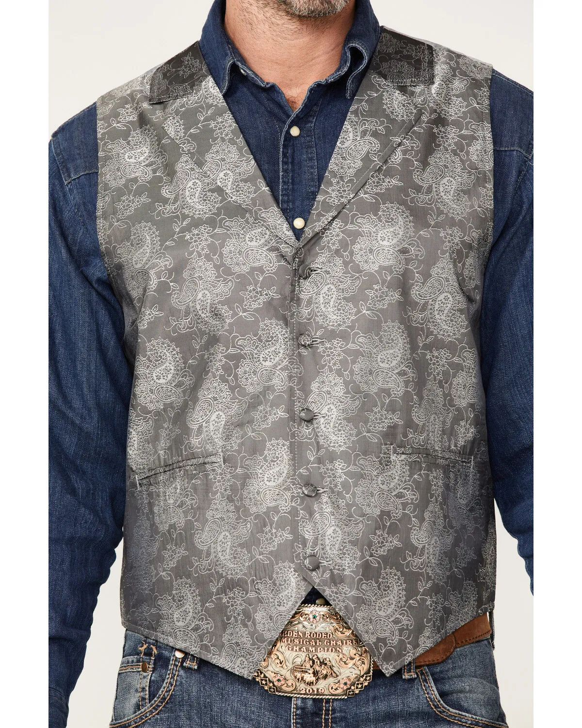 Product Name:  Cody James Men's Regal Paisley Print Vest