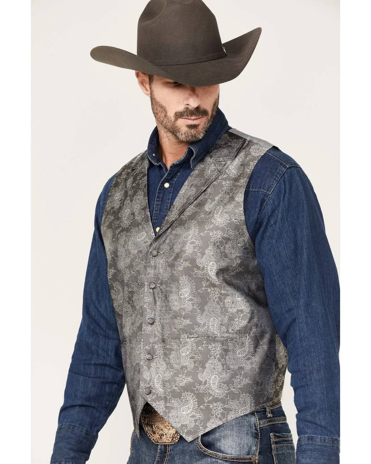 Product Name:  Cody James Men's Regal Paisley Print Vest