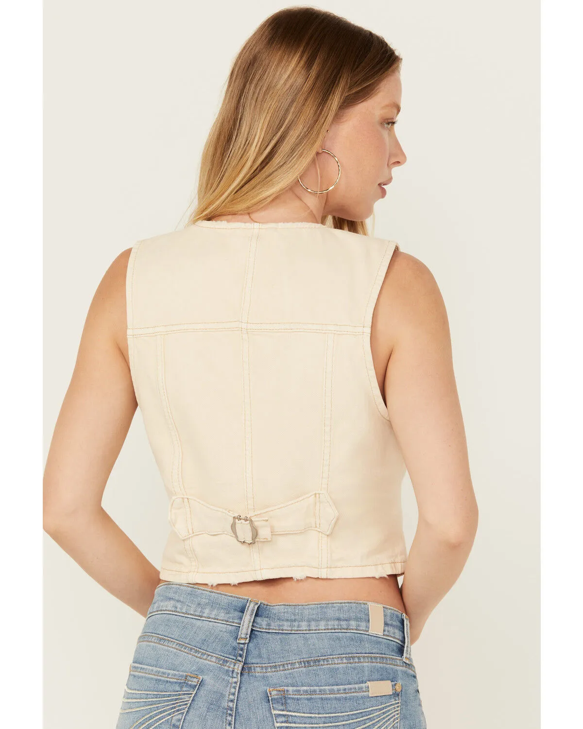 Product Name:  Free People Women's Tate Light Wash Denim Vest