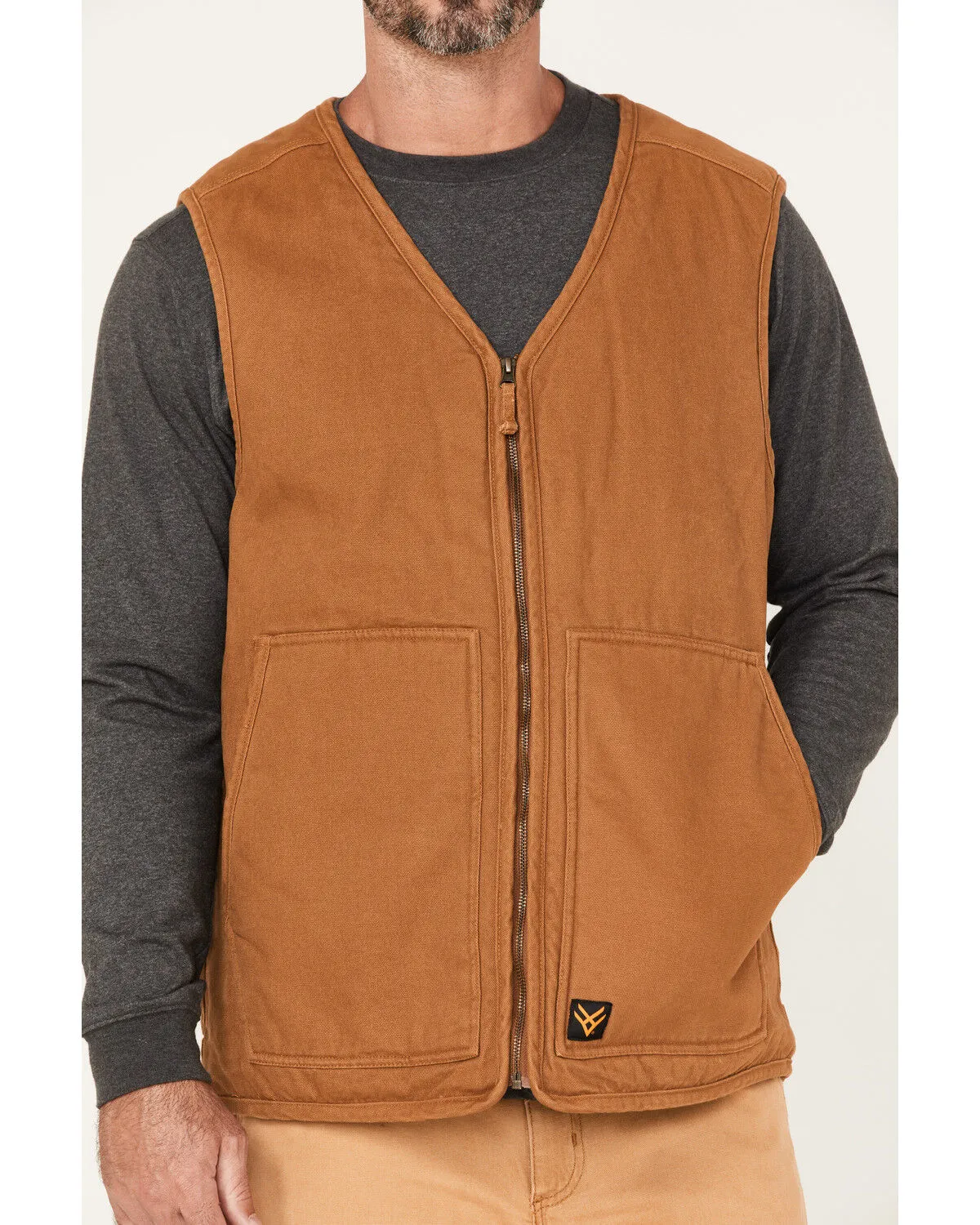 Product Name:  Hawx Men's Weathered Canvas Sherpa Lined Vest - Big