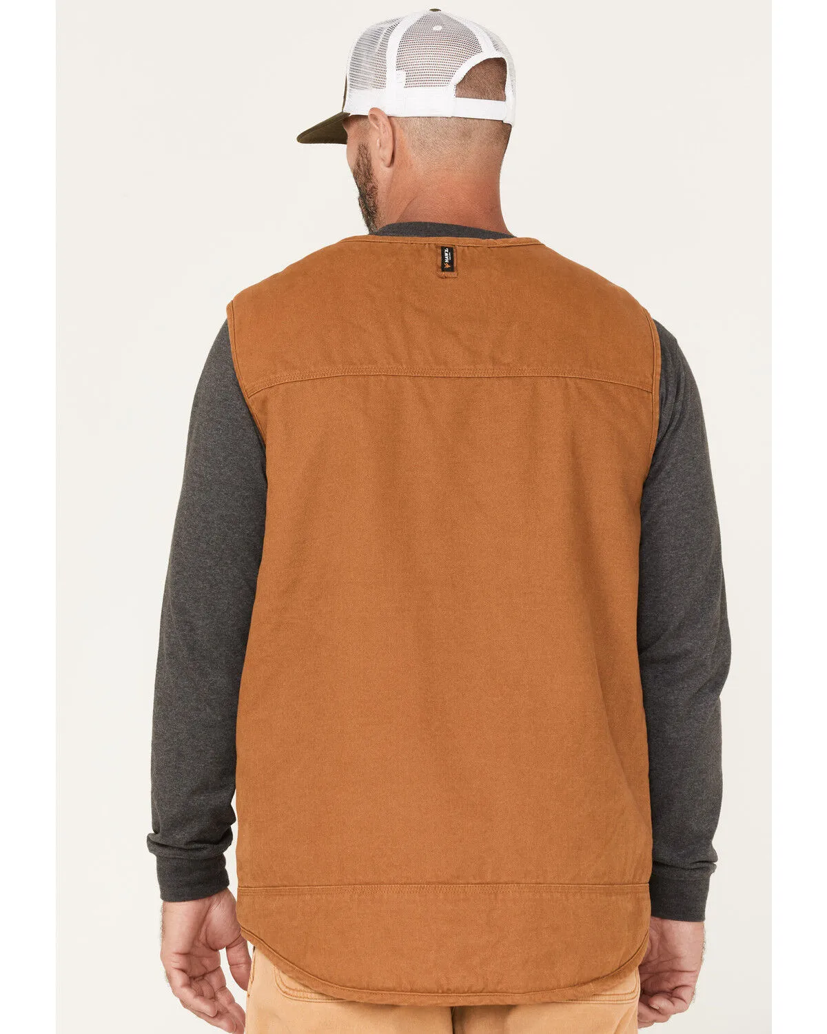 Product Name:  Hawx Men's Weathered Canvas Sherpa Lined Vest - Big