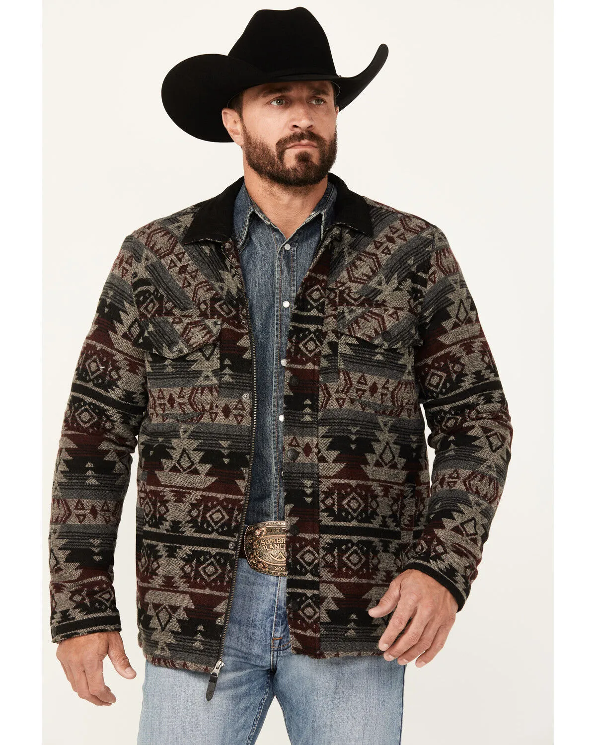 Product Name:  Moonshine Spirit Men's Southwestern Print Snap Jacket