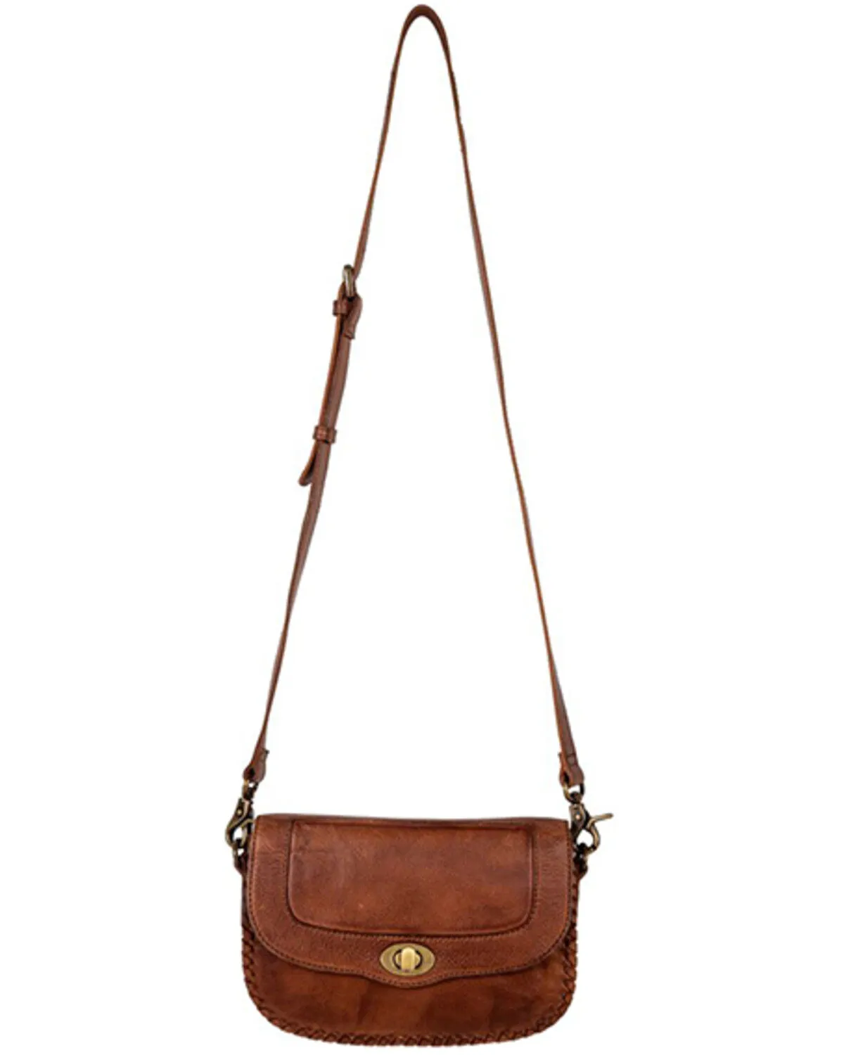 Product Name:  Myra Bag Women's Lobeth Accent Leather And Hairon Crossbody Bag