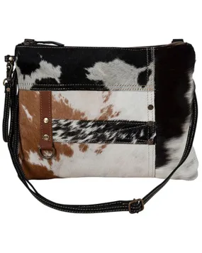 Product Name:  Myra Bag Women's Tyler Ridge Hair-On Leather Crossbody Bag