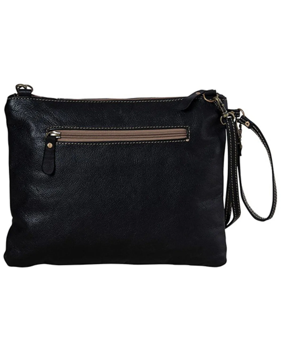 Product Name:  Myra Bag Women's Tyler Ridge Hair-On Leather Crossbody Bag