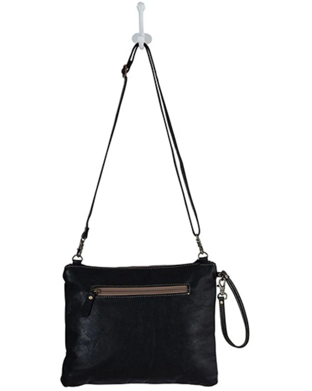 Product Name:  Myra Bag Women's Tyler Ridge Hair-On Leather Crossbody Bag