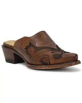 Product Name:  Roper Women's Mary Waxy Free Flow Embroidered Mules - Snip Toe