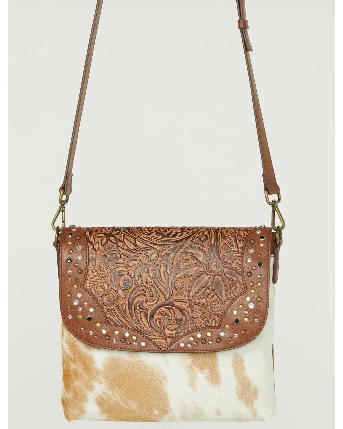 Product Name:  Shyanne Women's Studded Tooled Crossbody Bag