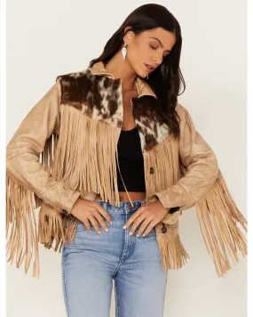 Product Name:  STS Ranchwear Women's Cowhide Frontier Fringe Jacket