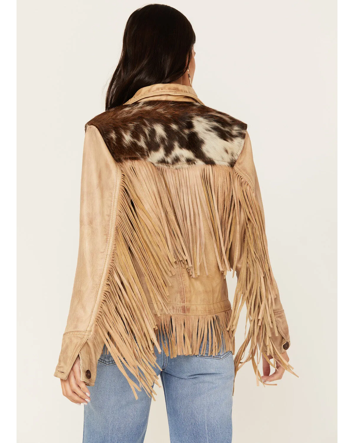 Product Name:  STS Ranchwear Women's Cowhide Frontier Fringe Jacket