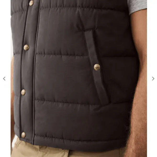 R. M. Williams Mens Carnavon Vest in Chocolate