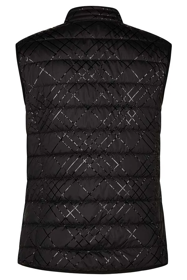 Rabe & LecomteBLACK SHINY QUILTED VEST