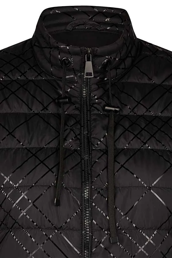 Rabe & LecomteBLACK SHINY QUILTED VEST