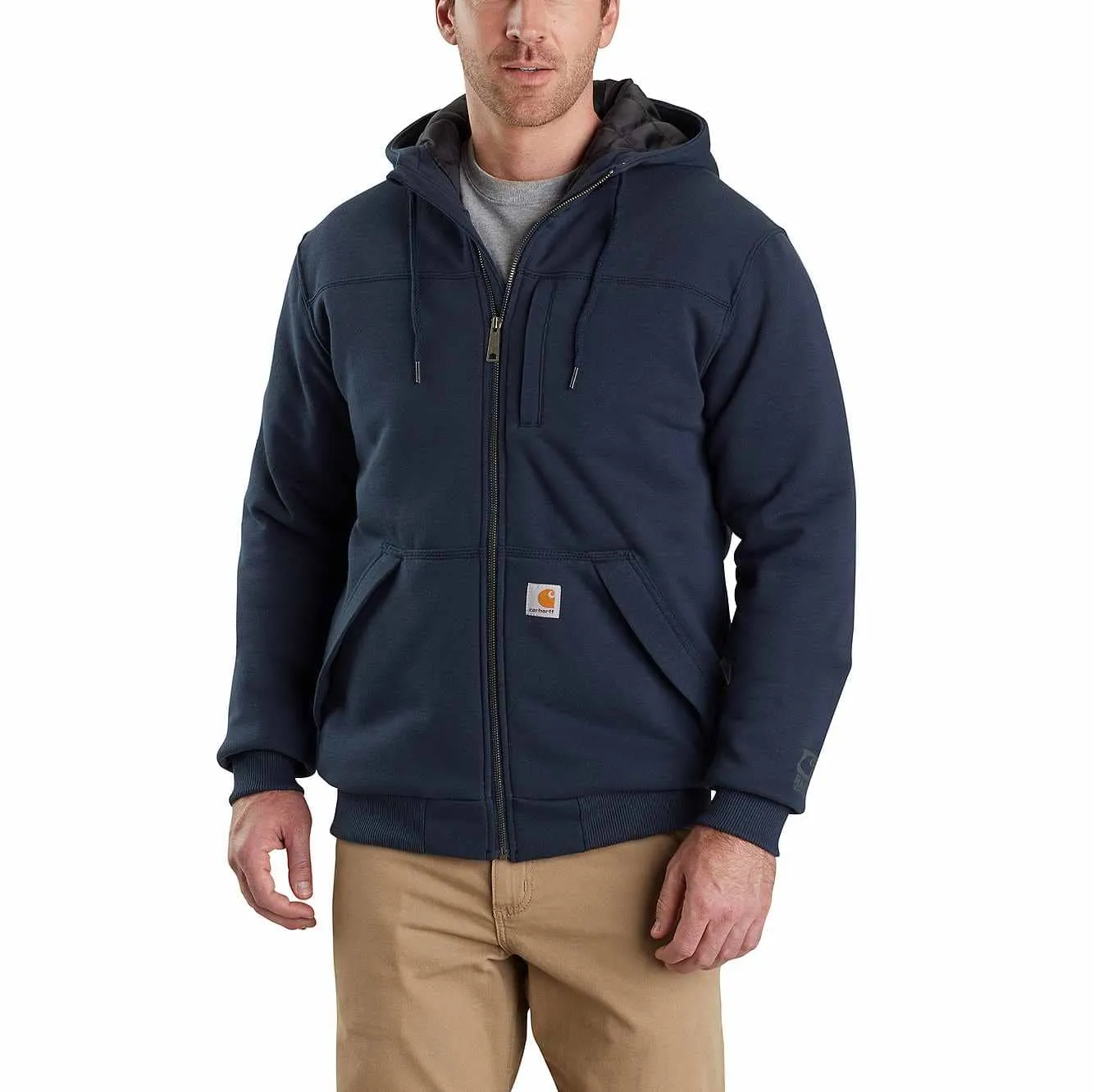 RAIN DEFENDER RELAXED FIT MIDWEIGHT QUILT-LINED FULL-ZIP SWEATSHIRT 103312