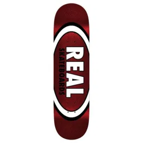 Real Skateboards Easy Rider Oval Deck 8.5 Red Fire Glitter