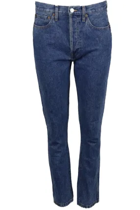 RE/DONE HIGH RISE STRAIGHT LEG DENIM JEANS W29 UK 10/12