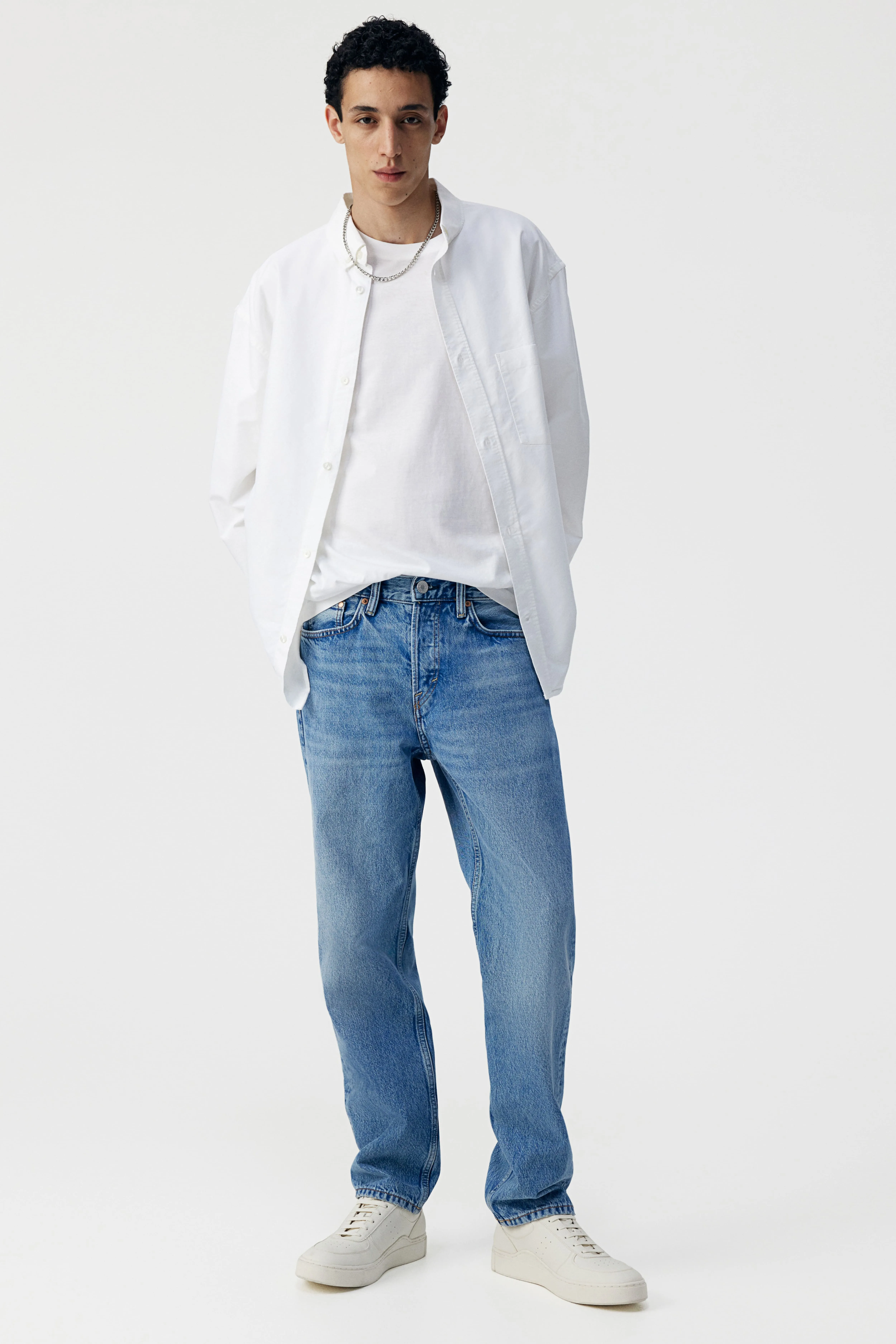 Relaxed Jeans - Regular waist - Long - Denim blue - Men | H&M GB