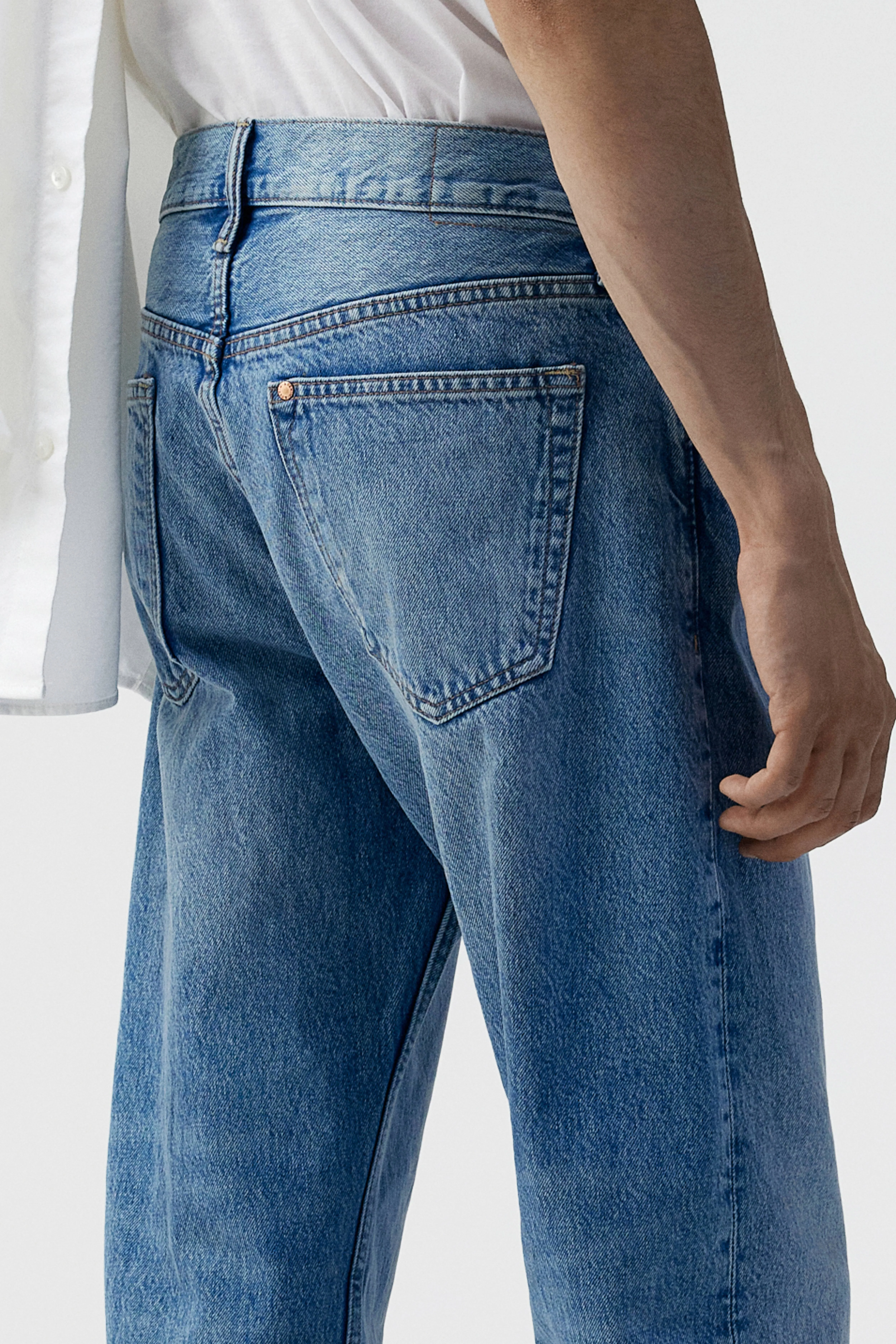 Relaxed Jeans - Regular waist - Long - Denim blue - Men | H&M GB