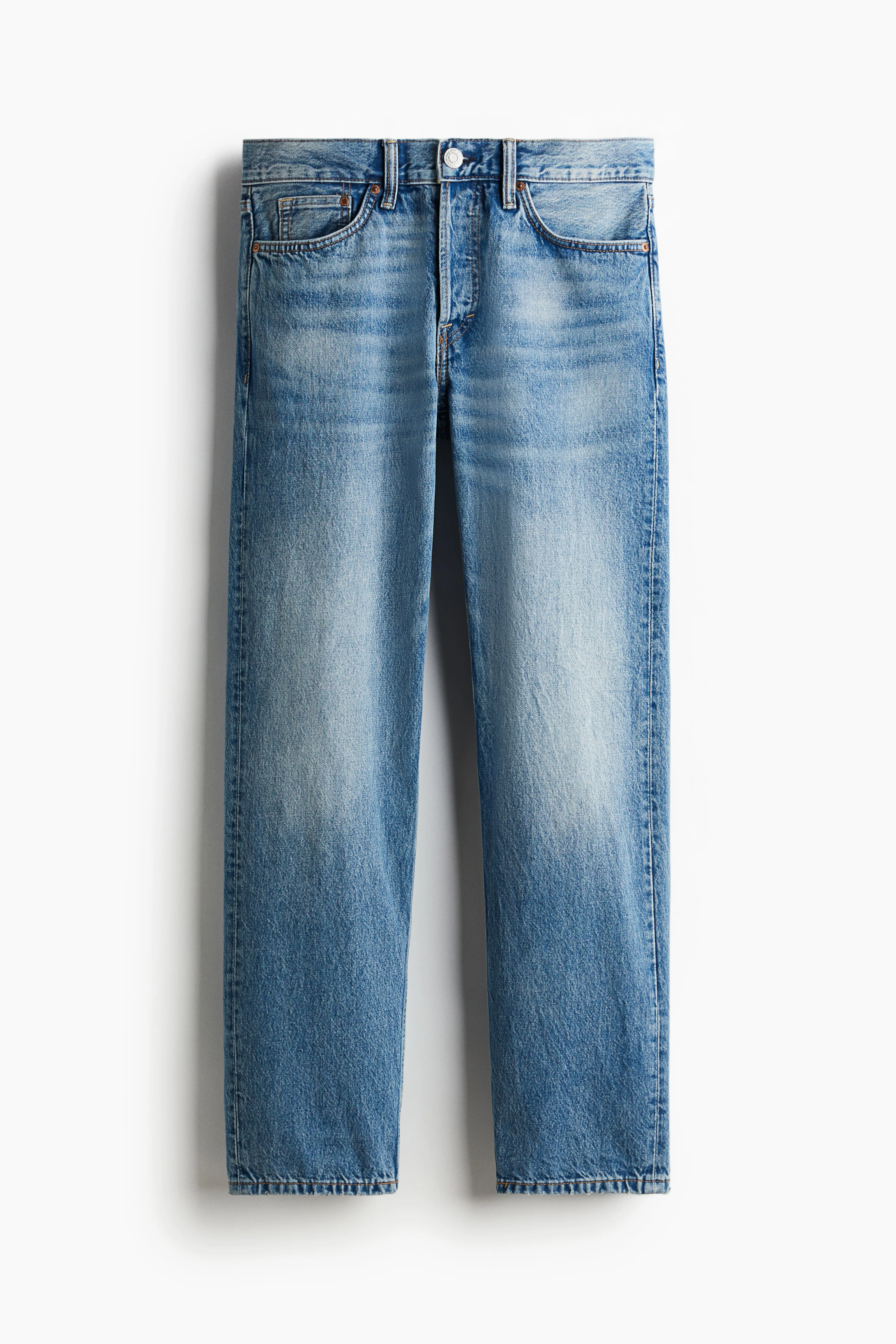 Relaxed Jeans - Regular waist - Long - Denim blue - Men | H&M GB