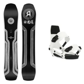 Ride Smokescreen Snowboard / A-6 Snowboard Bindings Package 2024