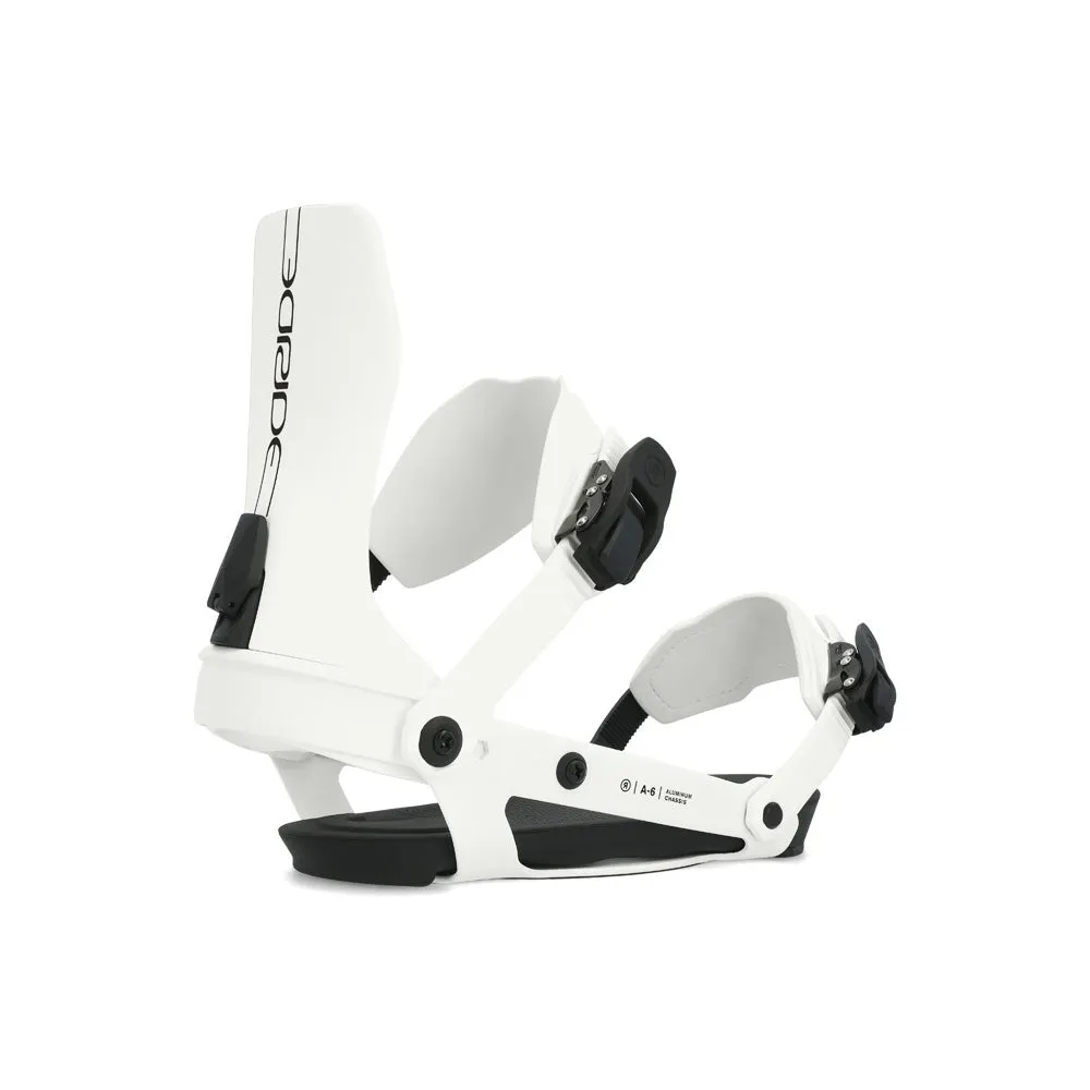 Ride Smokescreen Snowboard / A-6 Snowboard Bindings Package 2024