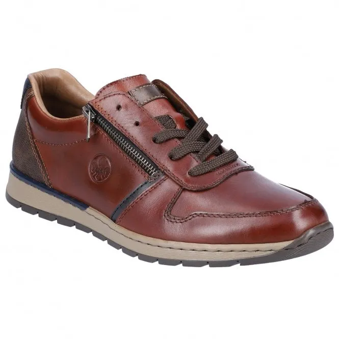 Rieker  Mens B2112-25 Clermont Brown Lace-Up Trainers