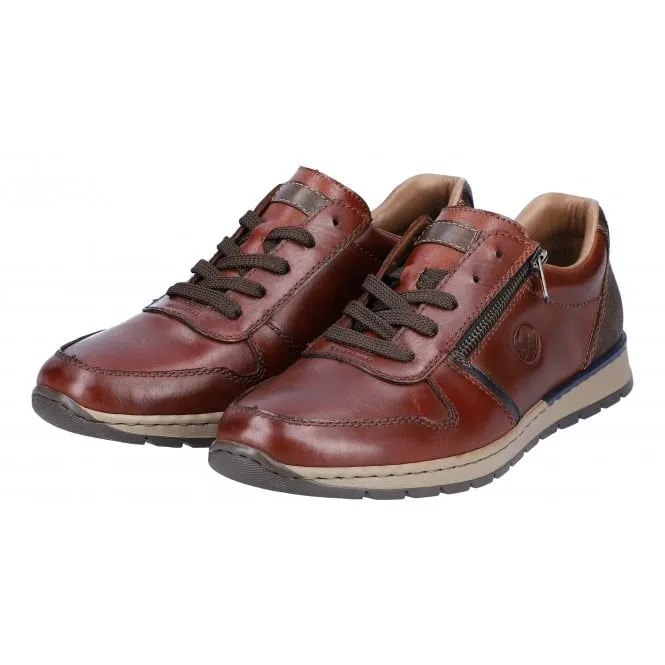 Rieker  Mens B2112-25 Clermont Brown Lace-Up Trainers