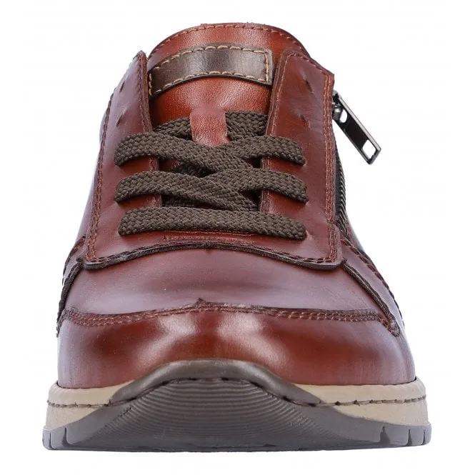 Rieker  Mens B2112-25 Clermont Brown Lace-Up Trainers